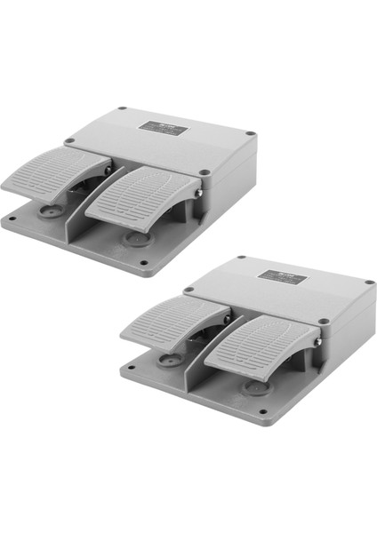 2x Ayak Anahtarı Ydt1-16 Alüminyum Kabuk Gri Çift Pedal Anahtarı Takım Tezgahı Aksesuarları Anahtarı (Yurt Dışından)