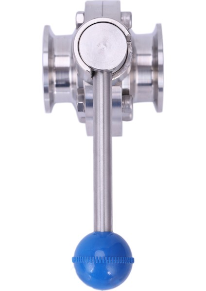 2x 1-1/2 Inç 38MM SUS304 Paslanmaz Çelik Sıhhi 1.5 Inç Üçlü Kelepçe Geçme Burç Kelebek Akış Kontrol Vanası Homebrew Bira Süt (Yurt Dışından)