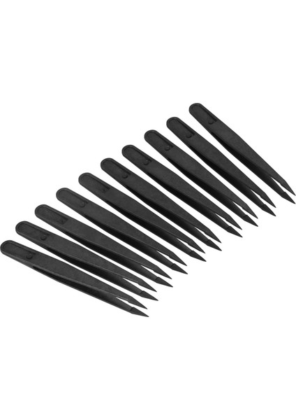 100 Adet Siyah Plastik Uçlu Başlık Anti Statik Cımbız 12CM Uzunluk (Yurt Dışından) fiyatları