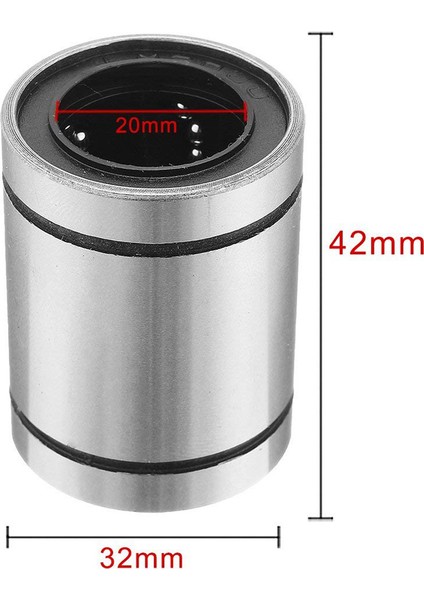 20 Adet LM20UU 20X32X42MM Çift Taraflı Kauçuk Conta Doğrusal Hareket Bilyalı Rulman Burç (Yurt Dışından) fırsatları