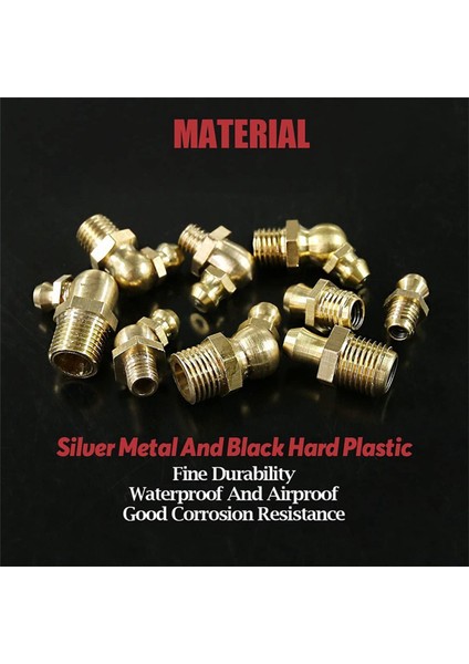 290 Adet Metrik Standart Pirinç Hidrolik Gres Bağlantı Çeşitleri Kiti - Düz, 90 Derece, 45 Derece Açılı Zerk (Yurt Dışından) indirimleri