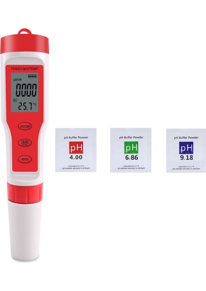 Dijital Su Kalitesi Monitör Test Cihazı-Ph/tds/ec/sıcaklık Analizi Monitör Test Cihazı, Havuz/içme Suyu/akvaryumlar/hayat Suyub (Yurt Dışından)
