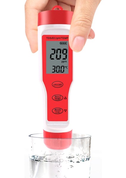 Dijital Su Kalitesi Monitör Test Cihazı-Ph/tds/ec/sıcaklık Analizi Monitör Test Cihazı, Havuz/içme Suyu/akvaryumlar/hayat Suyub (Yurt Dışından) modelleri