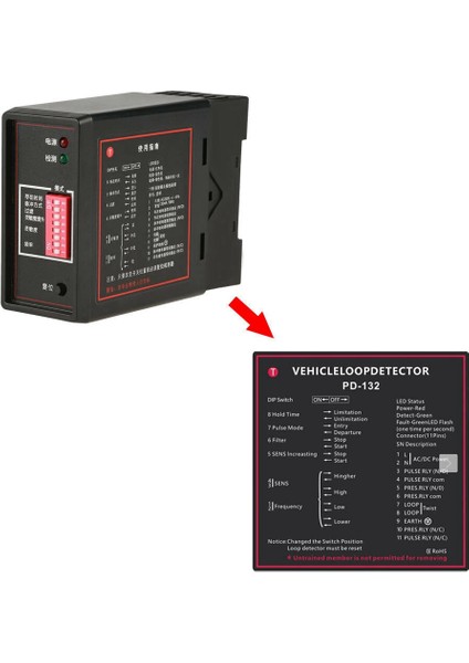Otopark Için 2x PD132 Tek Kanallı Endüktif Araç Döngü Dedektörü (Yurt Dışından) indirimleri