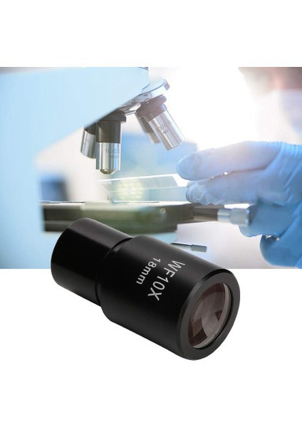 10X Mikroskop Mercek Geniş Açı Optik Lensler Adaptör Alanı 18MM Profesyonel Oküler Lens Standart (Yurt Dışından)