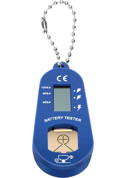 Düğme Pil Test Cihazı, Anahtarlık Cep Taşınabilir ve Kalan Pil Gücünü Kontrol Etmek Için Pil Test Cihazı (Yurt Dışından)