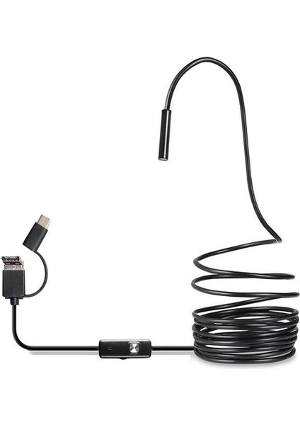 Otg Android Telefon Için USB Endoskop Tip C Borescope 7mm Muayene Yılan Kamera, 3.5m Yumuşak Kablo (Yurt Dışından)