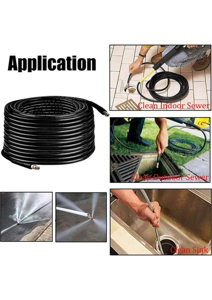 6 Adet 20M Patlamaya Dalı Tarama Cihazı Yüksek Basınçlı Otomobil Su Çıkış Kauçuk Hortum Kanalizasyon Temizliği Için (Yurt Dışından) modelleri