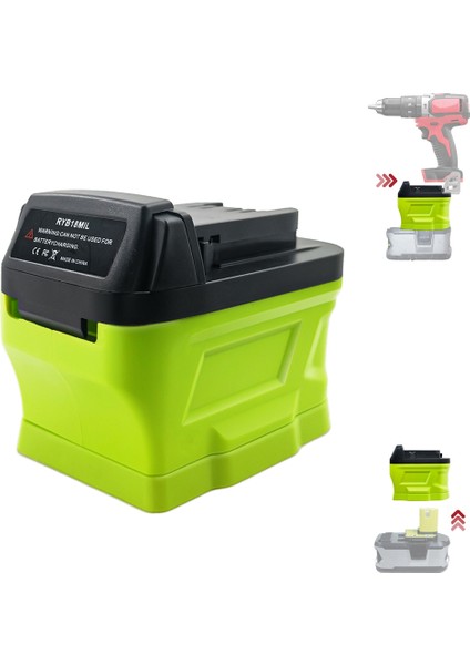 18V Ila 18V Için RYB18MIL Pil Adaptörü, 18V One+ Pil Için P107 P108'DEN Araçlara (Yurt Dışından) modelleri