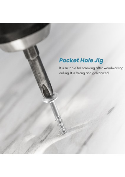 100 Adet Ağaç Işleme 32MM Cep Delik Vidaları Ph2 Sürücü Kafası Akıllı Vida Cep Delik Jig Için (Yurt Dışından)