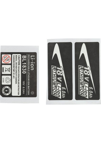 20 Takım BL1830 Etiket Lityum Iyon Pil 18V 6.0AH Etiket Etiketi 18V Pil Için Uygun Logo (Yurt Dışından) fiyatları
