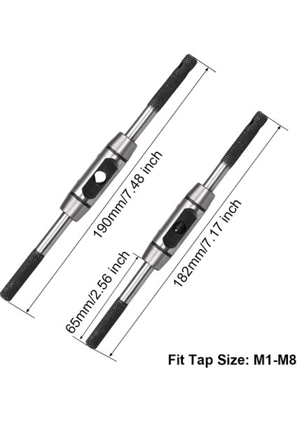 Ayarlanabilir Kılavuz Anahtarı Kolu, Metrik M1-M8 Kılavuzlar Için, Kılavuz Raybası Kılavuz Çekme El Aleti, Döküm Gövde (Yurt Dışından) fiyatları