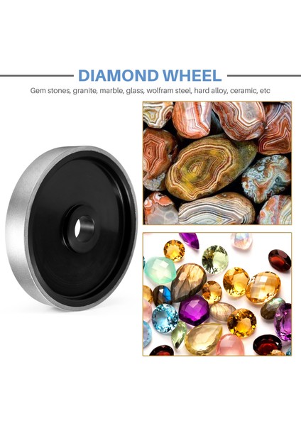 Elmas Lapidary Takı Taşlama Tekerleği 6 Inç X1 Inç 1 Inç Çardak Deliği (Mücevher Cam Taş Mermer Için) -400 (Yurt Dışından) indirimleri