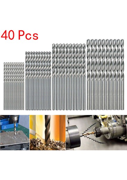 80 Adet Mini Matkap Hss Bit 0.5mm-2.0mm Düz Pcb Büküm Matkap Uçları Seti (Yurt Dışından)