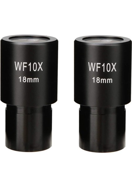 2 Adet WF10X Geniş Alan Mercek Biyolojik Mikroskop Optik Lens Mercek Geniş Açı 23.2mm Montaj Boyutu (Yurt Dışından)