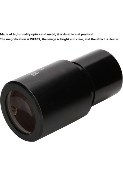 2 Adet WF10X Geniş Alan Mercek Biyolojik Mikroskop Optik Lens Mercek Geniş Açı 23.2mm Montaj Boyutu (Yurt Dışından)