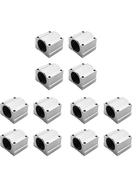 12 Adet SC20UU 20MM Alüminyum Doğrusal Hareket Bilyalı Rulman Cnc Için Slayt Burç (Yurt Dışından)