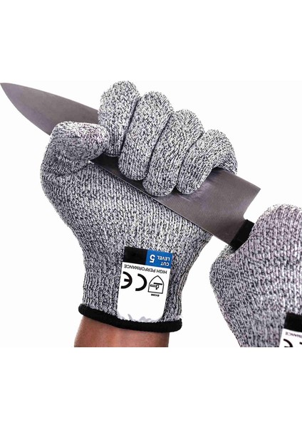 1 Set 5 Kesilmeye Dalı Tel Eldiven Mutfak Ağaç Işleme Cam Kesilmeye Dalı Bıçaklanmaya Dalı Eldiven M (Yurt Dışından)