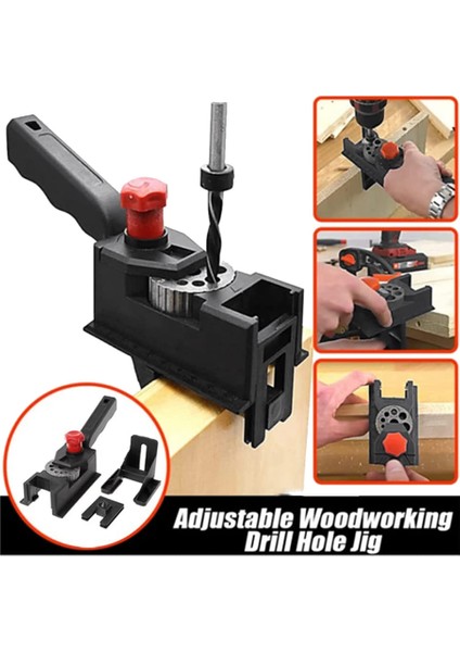 Dübel Matkap Kılavuzu, 3-12MM Ahşap Dübel Düz Delik Delme Kılavuzu Için Ayarlanabilir Kendinden Merkezleme Dübel Jig Kiti (38 Adet Set) (Yurt Dışından) fırsatları