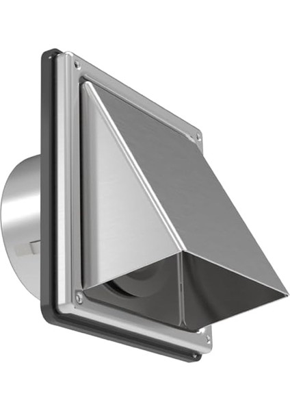 4ın Kurutucu Havalandırma Kapağı Dış Duvar, Yastıklı Geri Dönüşsüz Kapaklı, Dış Aspiratör Duvar Havalandırması, Paslanmaz Çelik Havalandırma Kapağı (Yurt Dışından)