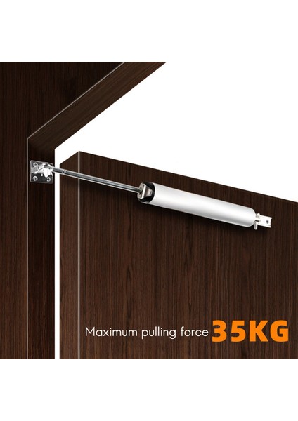 Basit Kapı Kapatıcı Sessiz Pnömatik Hidrolik Tampon Otomatik Ev Kapı Kapanış Artefakt Mobilya Donanım Gümüş (Yurt Dışından) indirimleri