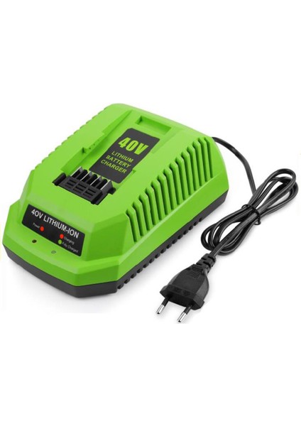 Greenworks 29482 G-Max Için 40V Lityum Pil Şarj Cihazı 40V Li-Ion Pil 29472 29482 29652 G40825 Ab Tak (Yurt Dışından)