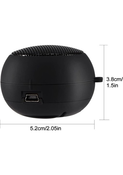 Aux Girişi Kablolu 3,5 mm Kulaklık Jakı ile 2x Mini Hoparlör Taşınabilir Şarj Edilebilir Seyahat Hoparlörü (Yurt Dışından) modelleri