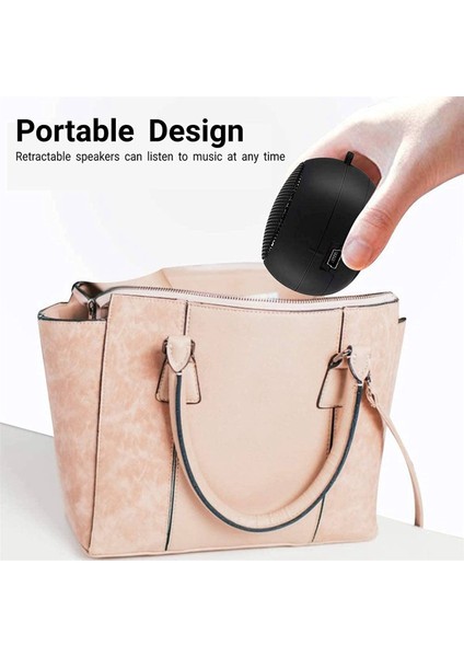 Aux Girişi Kablolu 3,5 mm Kulaklık Jakı ile 2x Mini Hoparlör Taşınabilir Şarj Edilebilir Seyahat Hoparlörü (Yurt Dışından) fırsatları