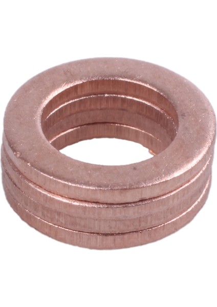 100 Adet Bakır Ezme Yıkayıcı Düz Conta Halkası Bağlantısı 6mm x 10MM x 1mm (Yurt Dışından)