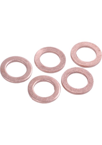 100 Adet Bakır Ezme Yıkayıcı Düz Conta Halkası Bağlantısı 6mm x 10MM x 1mm (Yurt Dışından)