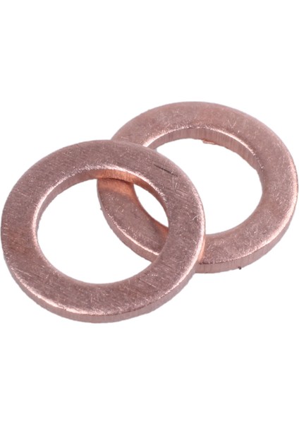 100 Adet Bakır Ezme Yıkayıcı Düz Conta Halkası Bağlantısı 6mm x 10MM x 1mm (Yurt Dışından)