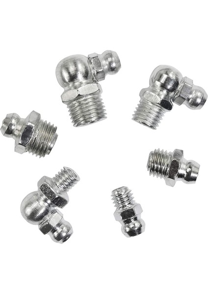 230 Adet Çelik Zerk Gresörlük Bağlantı Parçaları Çeşitler Kiti, Düz, 90 Derece, 45 Derece Açılı (M6, M8, M10) (Yurt Dışından) modelleri