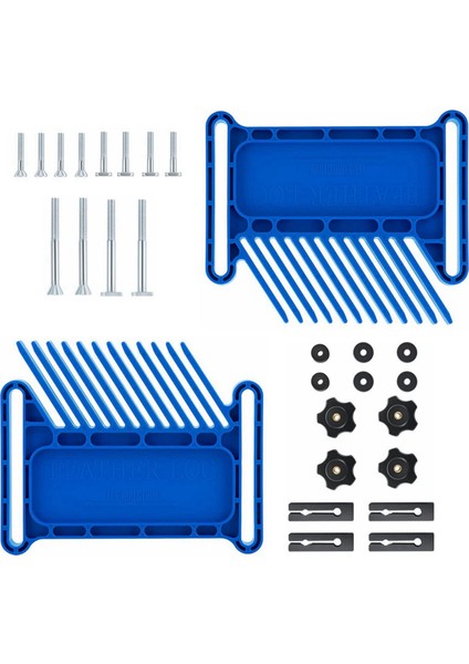 4 Adet Ayarlanabilir Ağaç Işleme Aletleri Masa Testereleri Için Tüy Tahtası, Yönlendirici Masalar ve T Yuvalı Şerit Testere, Gönye Yuvaları-Mavi (Yurt Dışından) fiyatları