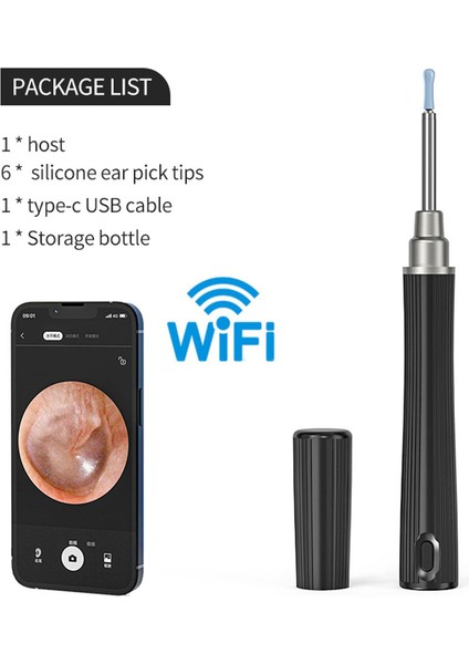 Akıllı Görsel Kulak Otoskopi Endoskop Yüksek Hassasiyetli Kulak Tıkacı Mini Kamera Otoskop Sağlık Wifi (Yurt Dışından) fırsatları