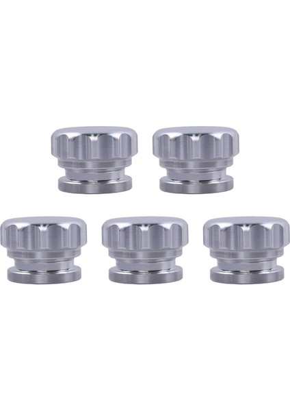 5 Adet 2 Inç 51MM Alüminyum Alaşımlı Doldurma Boyuna Kaynaklı ve Otomobil Parçaları Modifiye Yakıt Deposu Kapağı Gümüş (Yurt Dışından)