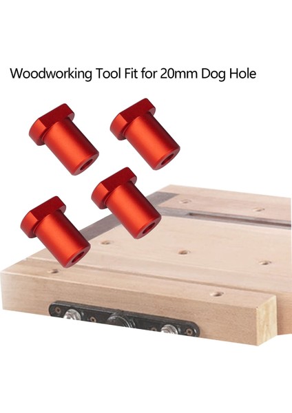 4 Adet Alüminyum Alaşımlı Tezgah Köpek Kelepçesi T-Track Ağaç Işleme Tezgahı Konumlandırma Planya Fişi 20MM Köpek Deliği (Kırmızı) (Yurt Dışından) fırsatları
