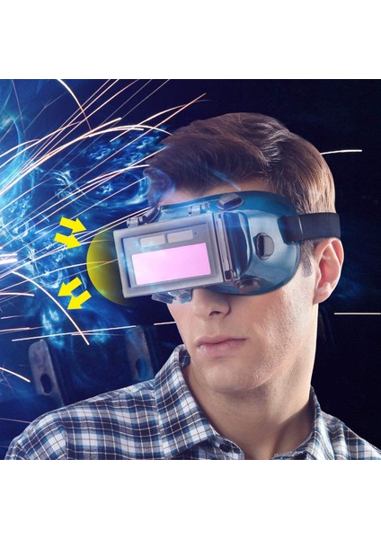 Otomatik Kararan Kaynakçı Kaynak Gözü Gözlük Gözlük Kask Maskesi Siperlik Yama Gözü Işyeri Gözlüğü (Koyu Yeşil) (Yurt Dışından) modelleri