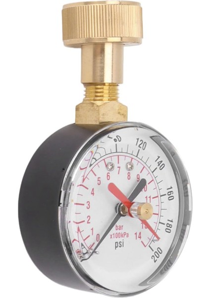 Su Basıncı Göstergesi 0 Ila 200PSI Evrensel Su Basıncı Test Ölçer 3/4 Dişi Hortum Konu Değiştirme Için (Yurt Dışından)