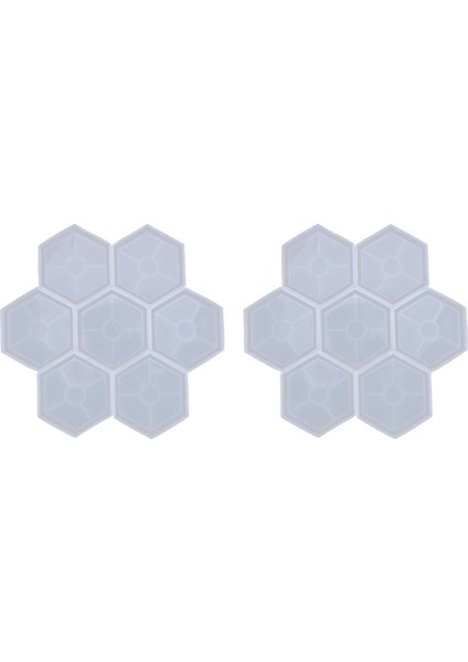 16 Paket Altıgen Silikon Altlık Silikon Reçine Kalıp, Reçine, Beton, Çimento ile Döküm Için Epoksi (Yurt Dışından)