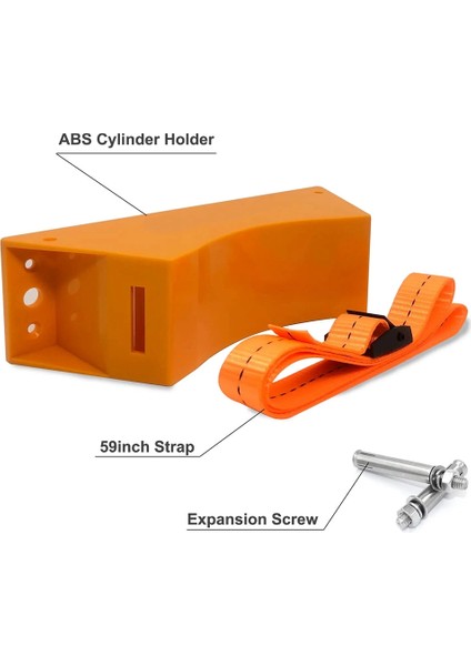 Adet Propan Tankı Tutucu Silindir Duvara Monte Braket Gaz Silindiri Braketi Dalı Abs Gaz Silindiri Vidalar ile Turuncu (Yurt Dışından) indirimleri