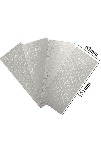 2 Adet Elmas Bileme Taşı, Whetstone Petek Yüzey Elmas Bileyici Plaka Tabansız (600/1200 Grit) (Yurt Dışından) modelleri