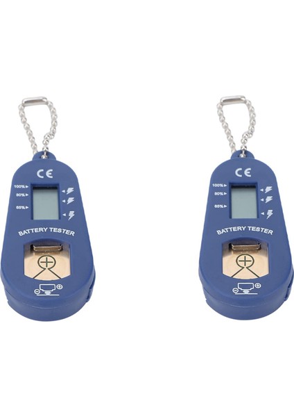 2x Düğme Pil Test Cihazı, Anahtarlık Cepte Taşınabilir ve Kalan Pil Gücünü Kontrol Etmek Için Pil Test Cihazı (Yurt Dışından)