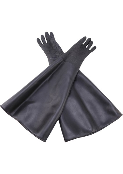 4x Kauçuk Siyah Kumlama Eldiveni Şerit Aşındırıcı Kumlama Eldiveni Kumlama Kabini Için 65X30CM (Yurt Dışından) modelleri