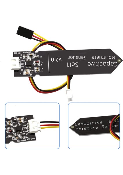 10 Adet Kapasitif Toprak Nem Sensörü Modülü 3.3-5.5V 3-Pin W/yerçekimi Tel Korozyona Dalı Bahçe Sulama Için Dıy (Yurt Dışından)