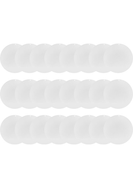 100 Parça 2 Inç Şeffaf Akrilik Anahtarlıklar Delikli Boşluklar, Dalı Akrilik Disk Dıy El Sanatları Için Mükemmel (1/8 Inç Kalın) (Yurt Dışından) fiyatları