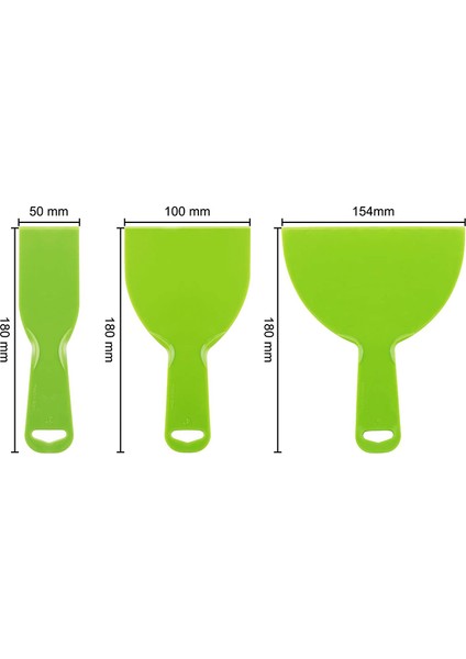 5 Parça Plastik Bıçak Seti Spackling, Yama, Çıkartmalar, Duvar Kağıdı, Pişirme, Duvar Için Esnek Boya Kazıyıcı Aracı (Yurt Dışından) fırsatları