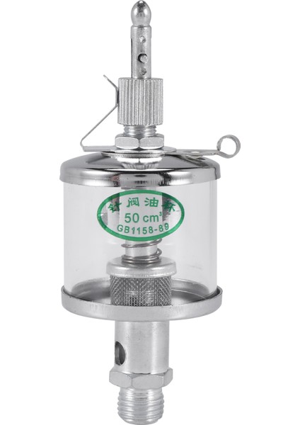 50ML Motor Makine Yağlayıcı Yağı Yerçekimi Damla Besleme Yağlayıcı Şeffaf + Gümüş (Yurt Dışından)