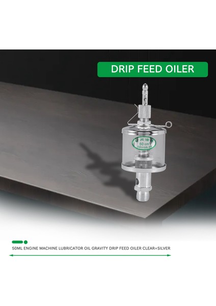 50ML Motor Makine Yağlayıcı Yağı Yerçekimi Damla Besleme Yağlayıcı Şeffaf + Gümüş (Yurt Dışından) fırsatları