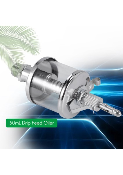 50ML Motor Makine Yağlayıcı Yağı Yerçekimi Damla Besleme Yağlayıcı Şeffaf + Gümüş (Yurt Dışından) indirimleri