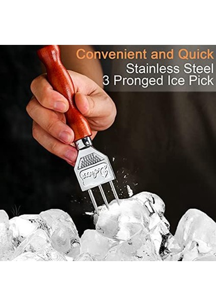 2pcs Buz Kırma Seti Ahşap Saplı Buz Öğütücüler, Barlar Için Mükemmel Buz Kırıcı Buz Maşası, Barmen. En Iyi Oyma Aracı (Yurt Dışından) indirimleri